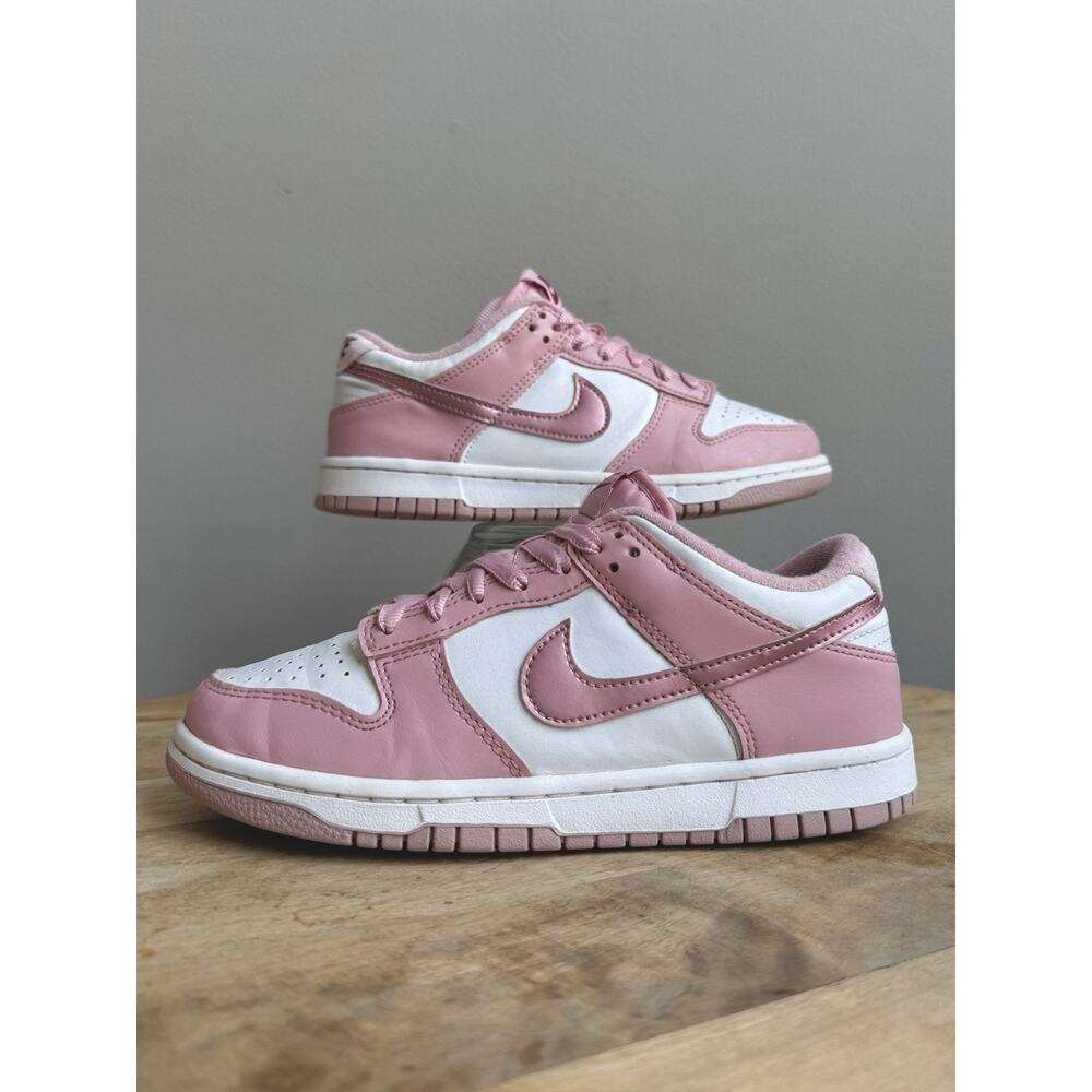 Nike Dunk Low GS Pink Velvet Metallic DO6485-600 Girls 5 Y Women 6.5 Sneakers - Picture 2 of 10